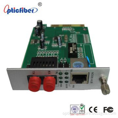 10/100M Media Converter Card with 2 FC ports
